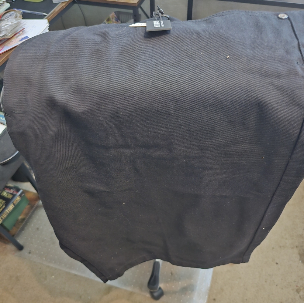 Classic Black Men's Flat Front Shorts